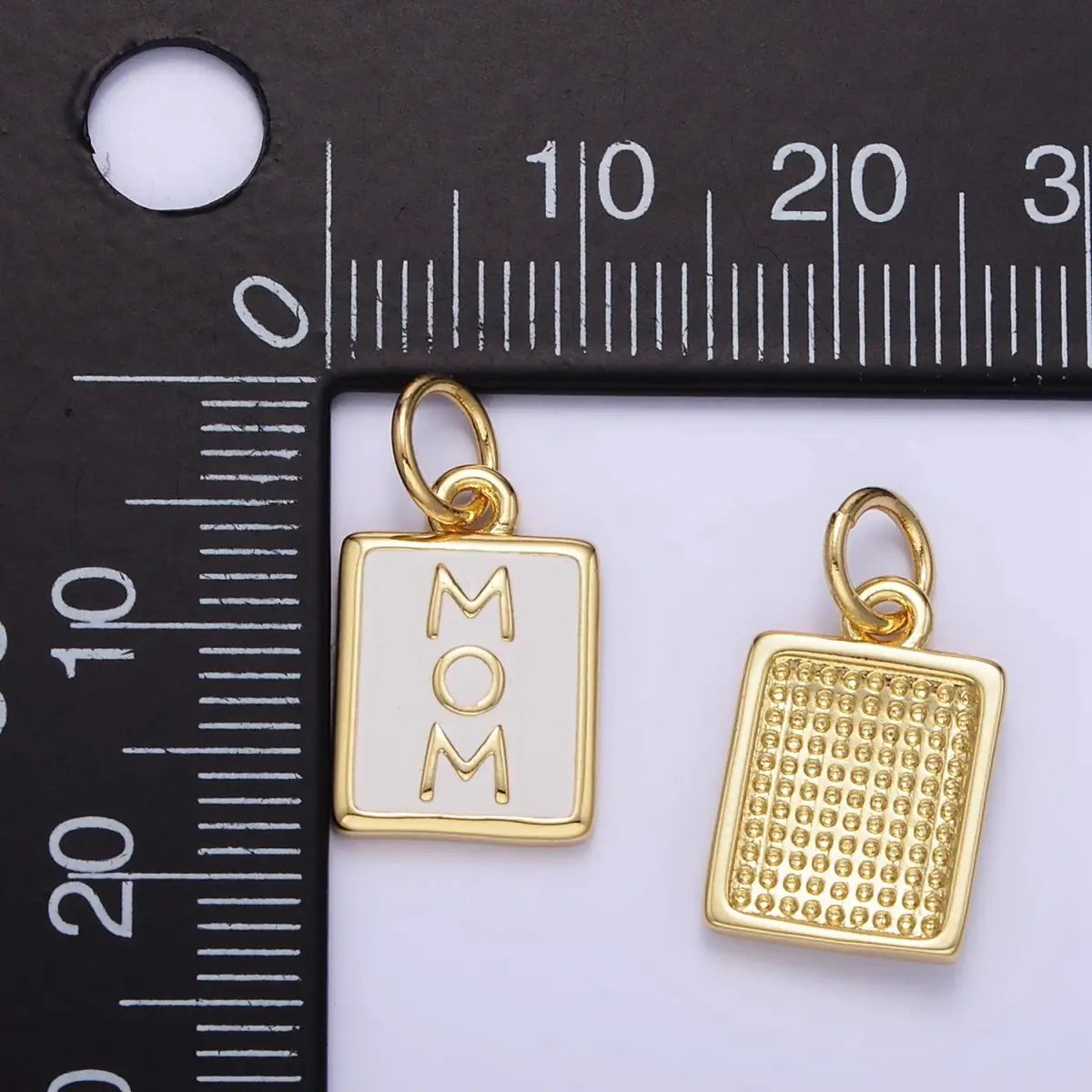 24k Gold Filled Mom Charm