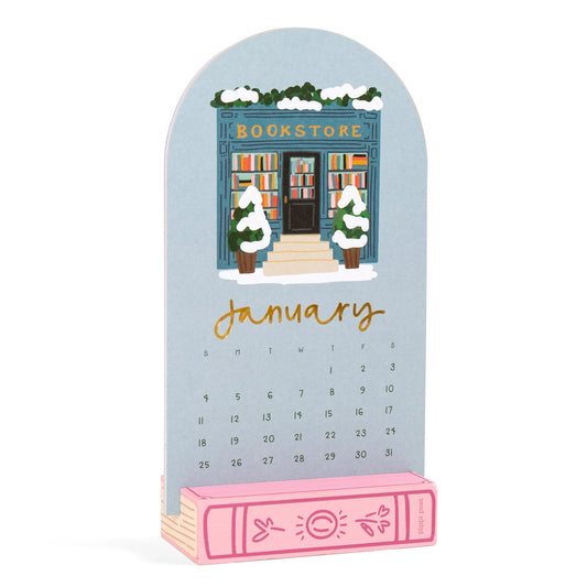 Book Lovers 2026 Mini Desk Calendar