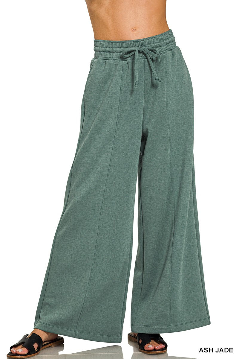 Drawstring Wide Leg Pant