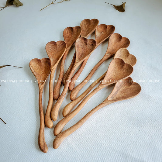 Wiggly Heart Wooden Spoon