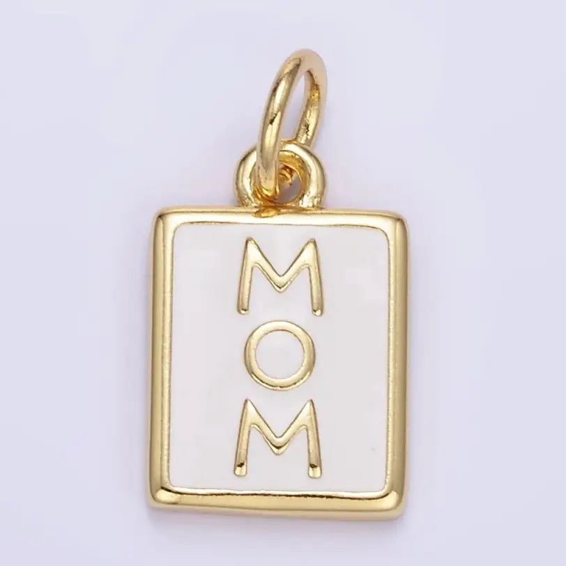 24k Gold Filled Mom Charm