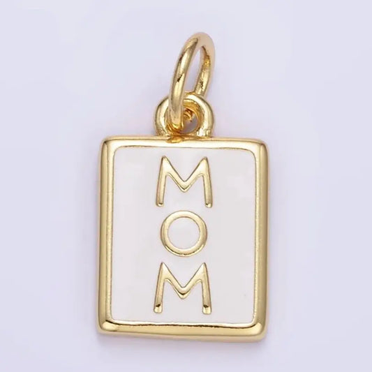 24k Gold Filled Mom Charm