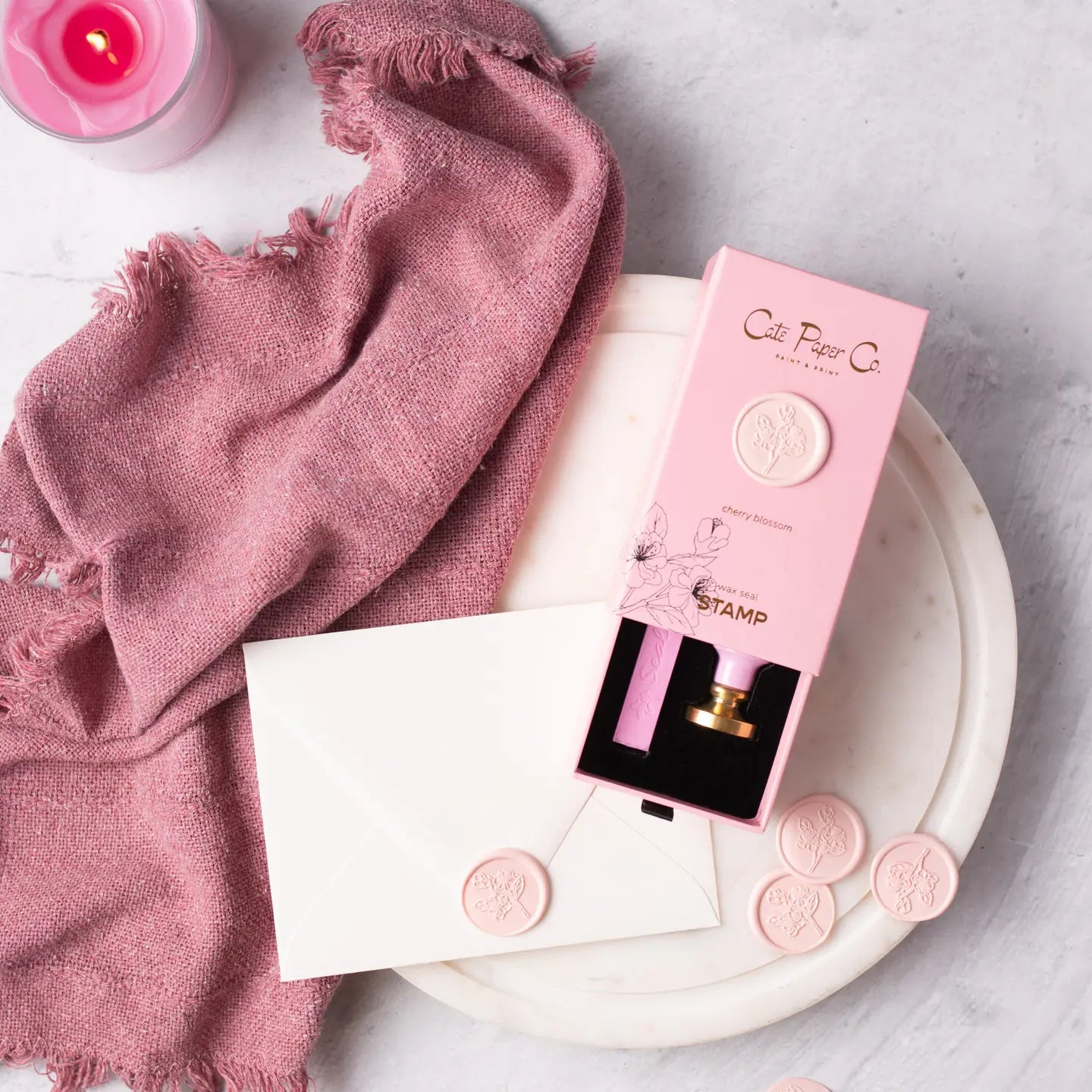 Wax Seal & Stamp Kit (Cherry Blossom)