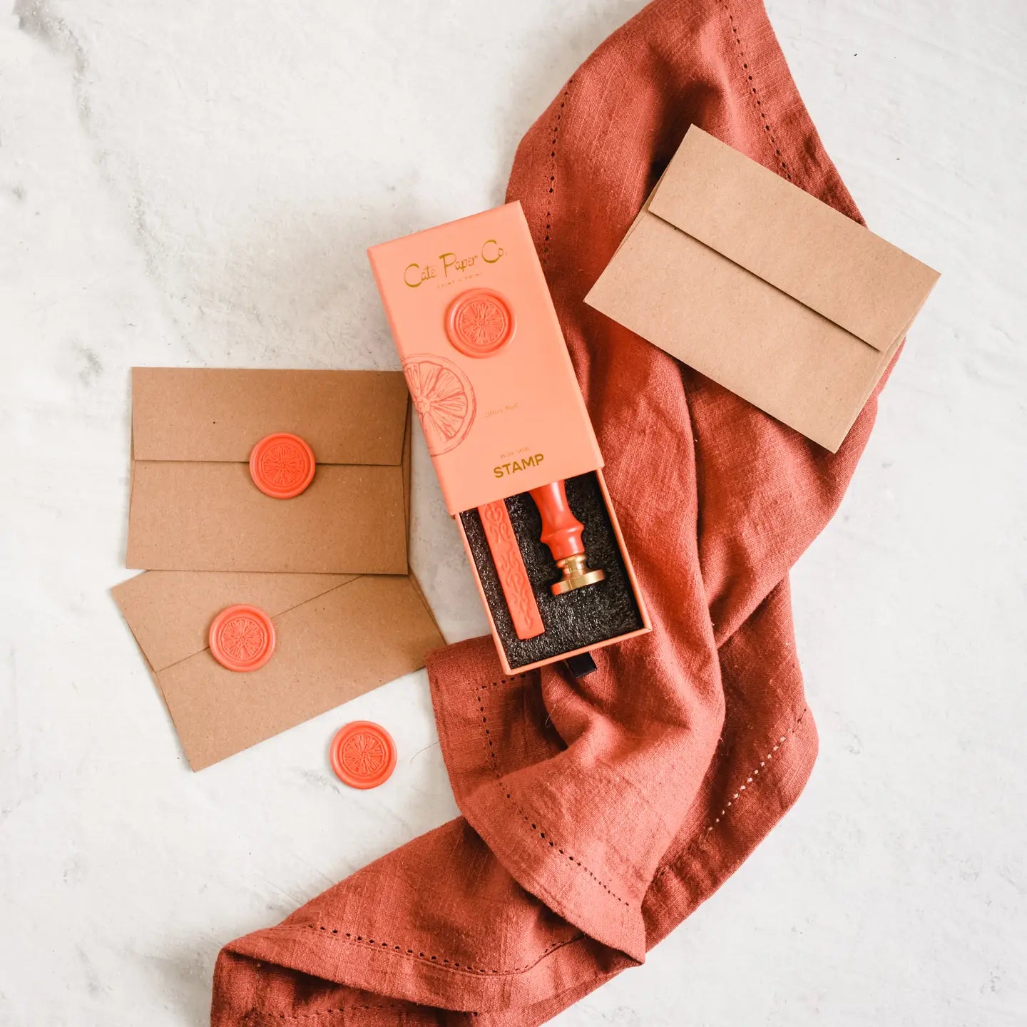 Wax Seal & Stamp Kit (Citrus)